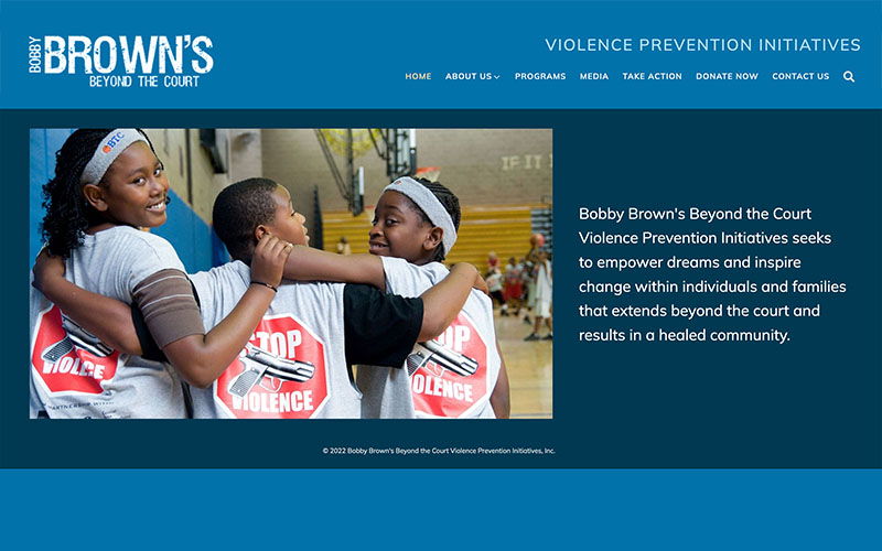 Bobby Brown's Beyond the Court home page